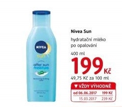 Mléko hydratační po opalování Sun Nivea