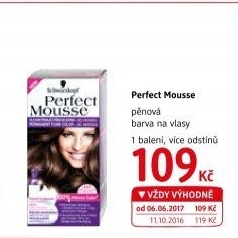 Barva na vlasy Perfect Mousse Schwarzkopf