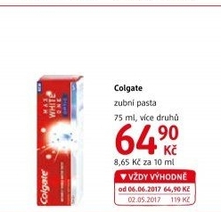 Pasty na zuby Colgate