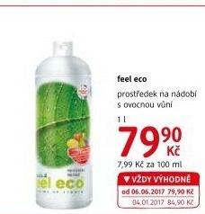 Prostředek na nádobí Feel Eco