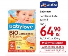 Kaše nemléčná bio Babylove