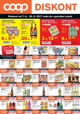 akční leták COOP 7.6.2017-20.6.2017