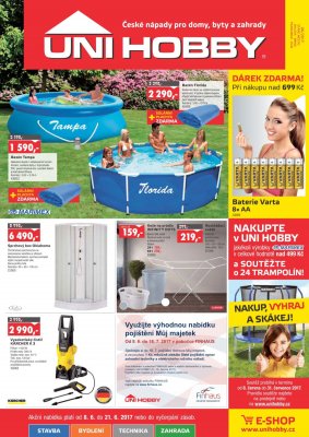 akční leták UNI HOBBY 8.6.2017-21.6.2017