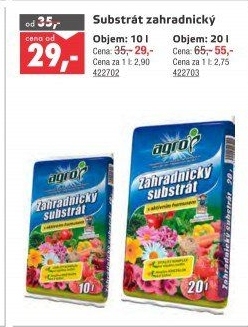 Zahradnický substrát Agro