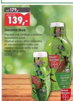Přípravek proti slimákům a plzákům Desimo Duo Bayer Garden