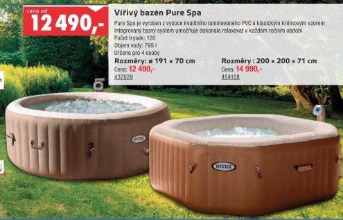 Vířivý bazén Pure Spa Bubble Intex