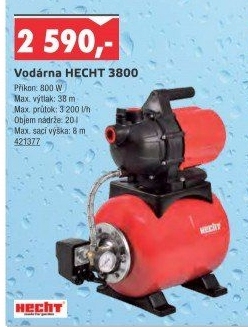 Zahradní vodárna HECHT 3800