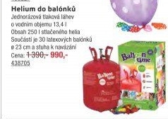 Helium do balónků