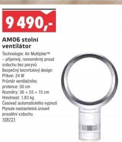Dyson stolní ventilátor AM06