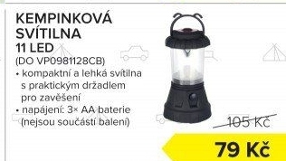 Kempingová LED svítilna