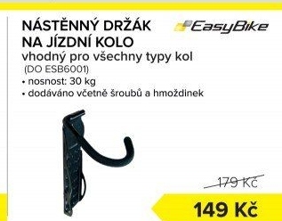Nástěnný držák na jízdní kolo EasyBike