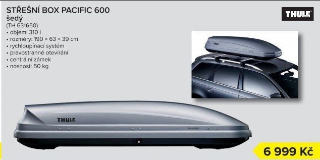 Střešní box Pacific 600 Thule