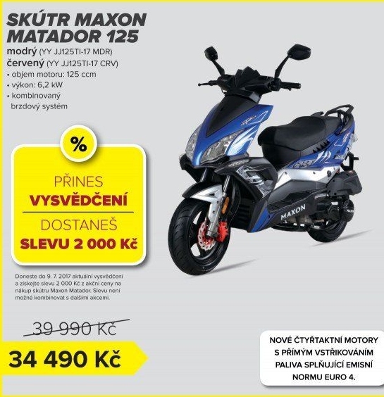 Skútr Maxon Matador 125