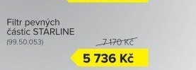 Filtr pevných částic Starline