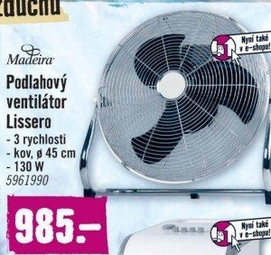 Podlahový ventilátor Lissero Madeira