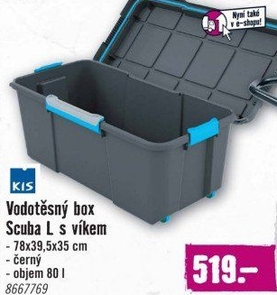 Voděodolný box na nářadí Kis