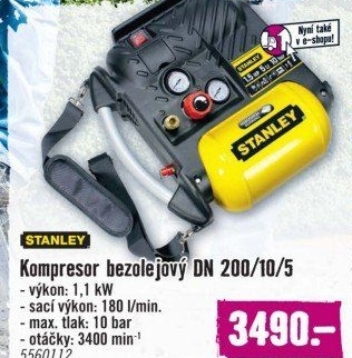 Bezolejový kompresor Stanley DN 200/10/5