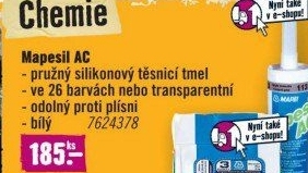 Sanitární silikon Mapesil AC 100 Mapei