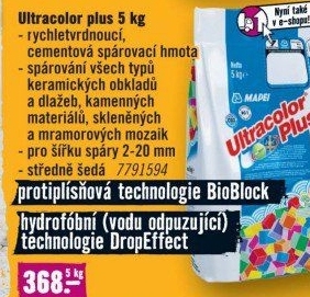 Spárovací hmota Ultracolor Plus Mapei
