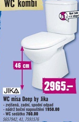 WC kombi s keramickou nádržkou Jika