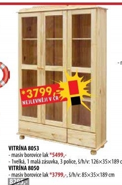 Vitrína třídveřová 8053