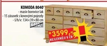 Příborník se zásuvkami 8040