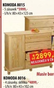 Prádelník 5 zásuvek 8015