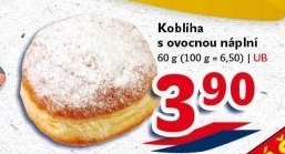 Kobliha s ovocnou náplní
