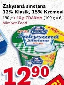 Zakysaná smetana Klasik Kunín 12%