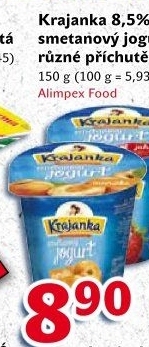 Jogurt smetanový ochucený Krajanka
