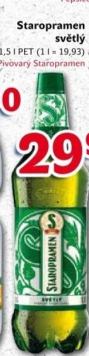 Pivo světlé Staropramen