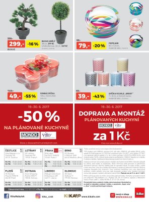 akční leták Kika nábytek 19.6.2017-2.7.2017