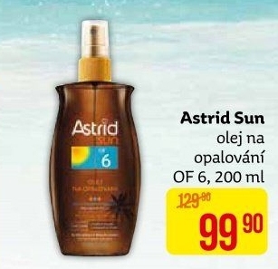 Olej na opalování ve spreji OF 6 Astrid Sun