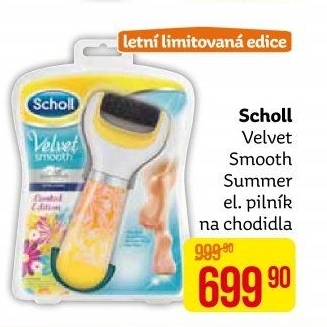 Pilník elektrický na chodidla Velvet smooth Scholl