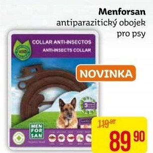 Obojek pro psy antiparazitní Menforsan