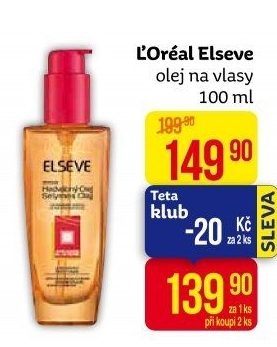 Olej na vlasy hedvábný Elséve L'Oréal