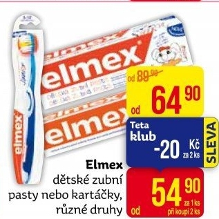 Pasta na zuby dětská Elmex