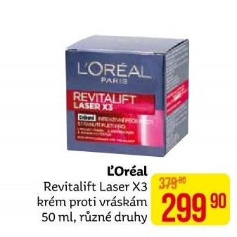Krém pleťový proti vráskám Laser X3 Renew Revitalift L'Oréal