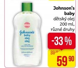Olej tělový dětský Baby Johnson's