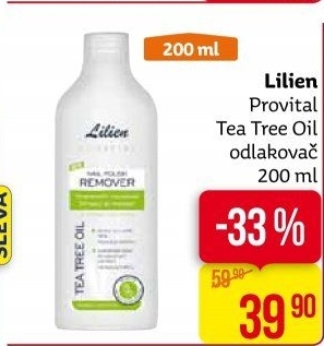 Odlakovač na nehty Tea Tree Oil Lilien