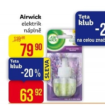 Osvěžovač vzduchu elektrický Air Wick - náplň