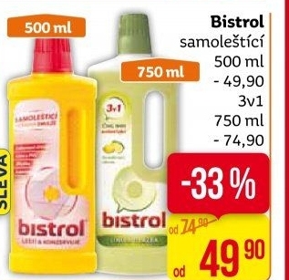 Emulze vosková samoleštící Bistrol