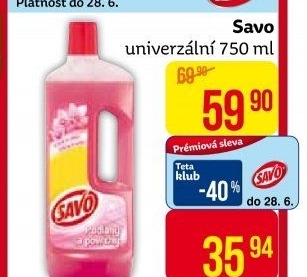 Čistič na povrchy a podlahy Savo