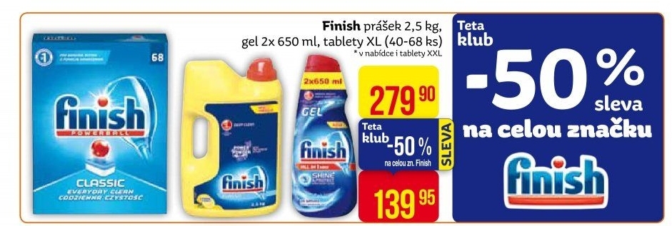 Prášek do myčky Finish