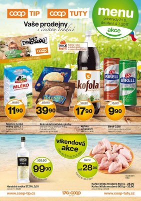 akční leták COOP 21.6.2017-4.7.2017