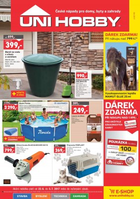 akční leták UNI HOBBY 22.6.2017-5.7.2017