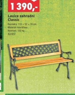 Zahradní lavička Rojaplast