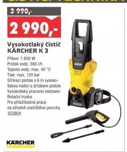 Vysokotlaký čistič K3 Kärcher