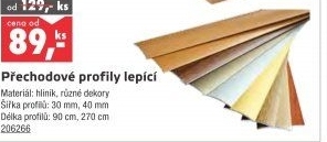 Lepící přechodový profil