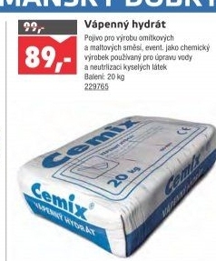 Vápenný hydrát Cemix